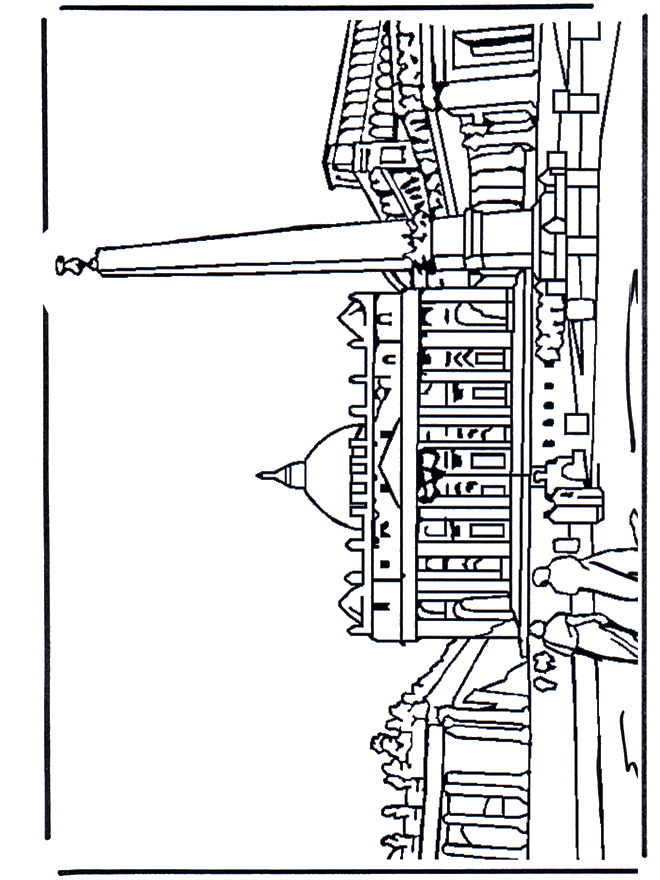 Sankt Pietersplatz - Malvorlagen Ferien