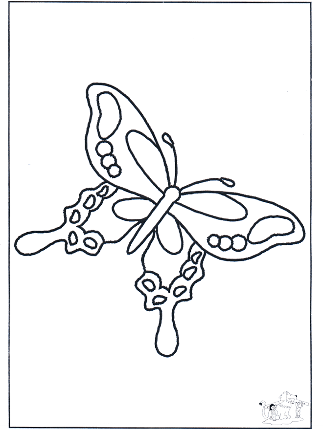 Schmetterling 3 - Malvorlagen Insekten