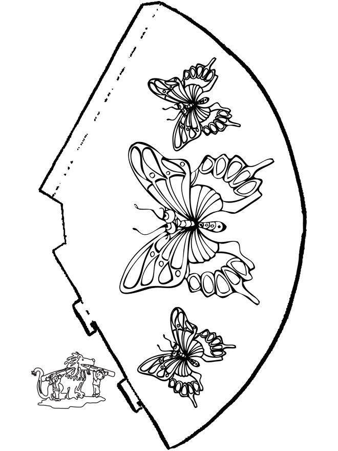 Schmetterling Hut 2 - Basteln Hüte