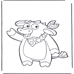 Ausmalbilder für Kinder - Schweinchen mit Schleife