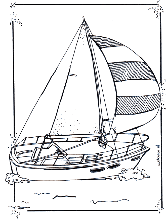 Segelboot - Malvorlagen Schiffe