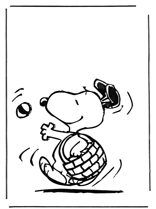 Snoopy 1 - Ausmalbilder Snoopy