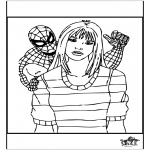 Ausmalbilder Comicfigure - Spiderman 3