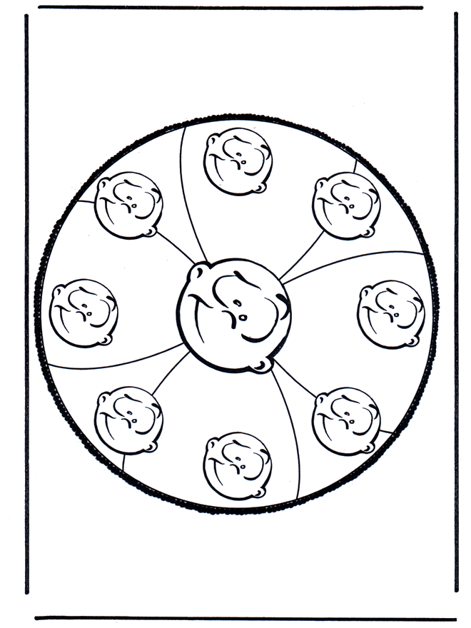 Stechkarte 10 - Basteln Mandalas