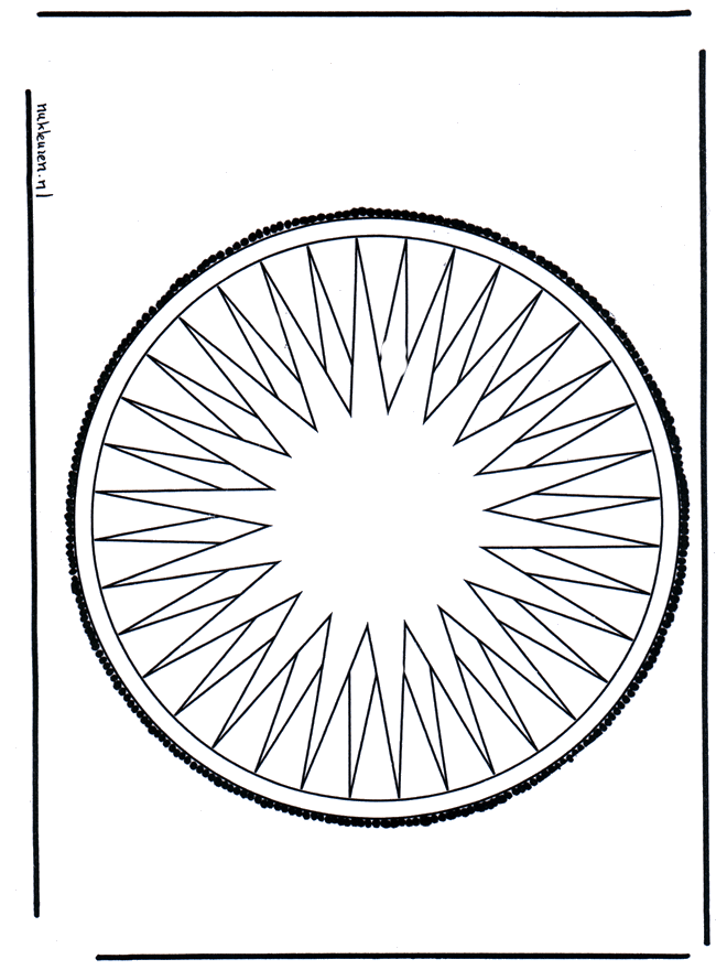 Stechkarte 11 - Basteln Mandalas