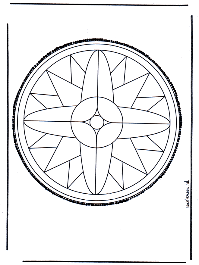 Stechkarte 12 - Basteln Mandalas