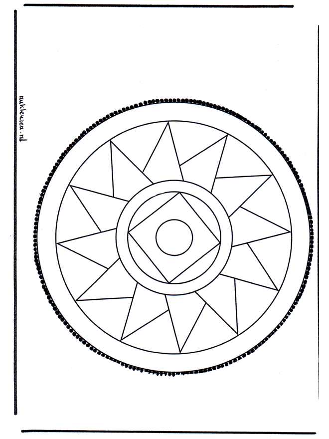 Stechkarte 13 - Basteln Mandalas