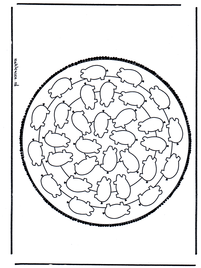 Stechkarte 14 - Basteln Mandalas