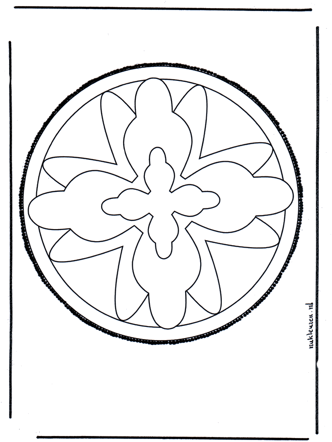 Stechkarte  15 - Basteln Mandalas