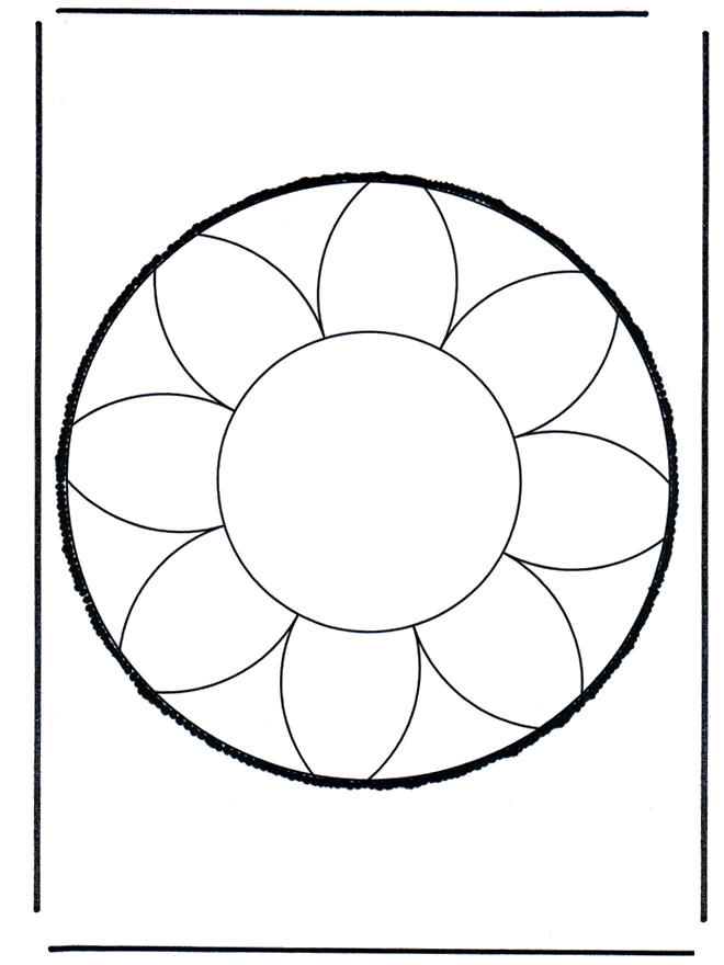 Stechkarte 17 - Basteln Mandalas