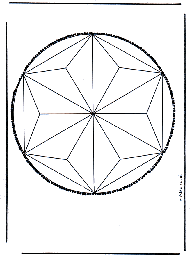 Stechkarte  2 - Basteln Mandalas