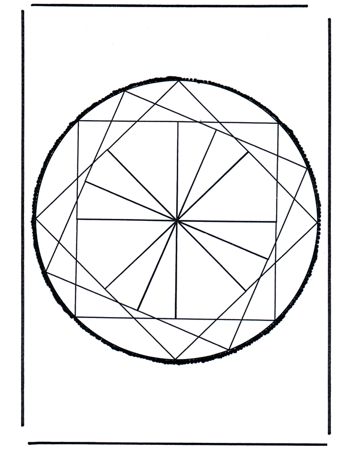 Stechkarte 21 - Basteln Mandalas