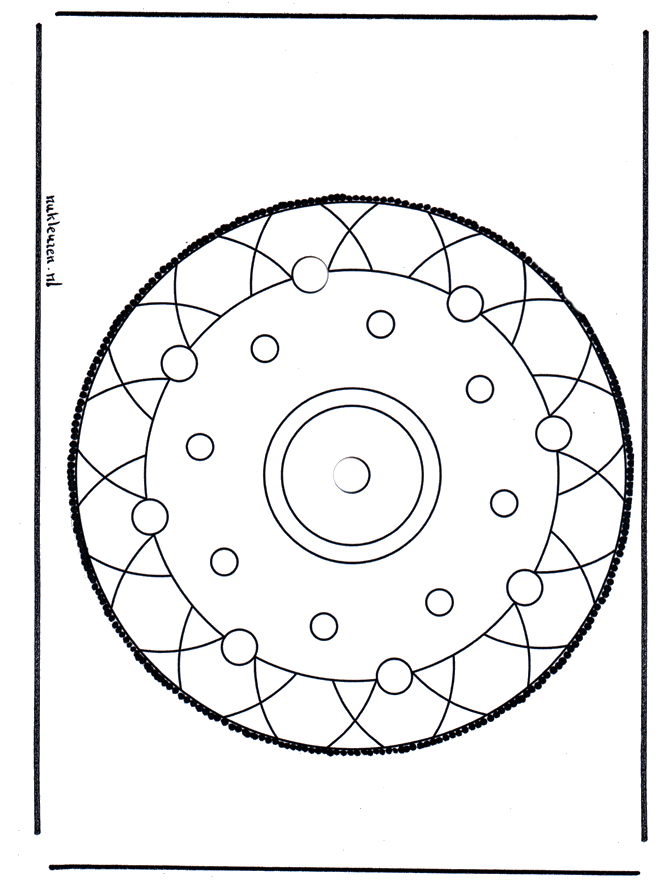 Stechkarte 25 - Basteln Mandalas