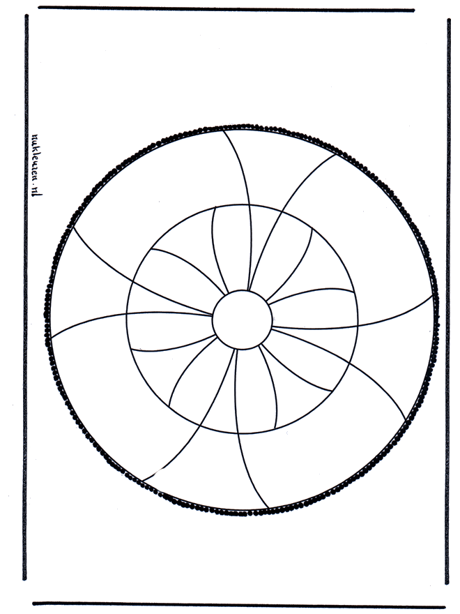 Stechkarte 27 - Basteln Mandalas