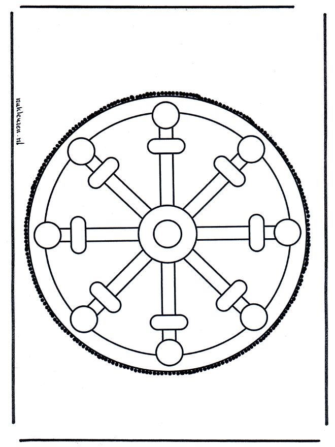 Stechkarte 29 - Basteln Mandalas