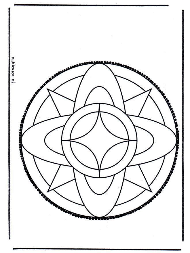 Stechkarte  3 - Basteln Mandalas