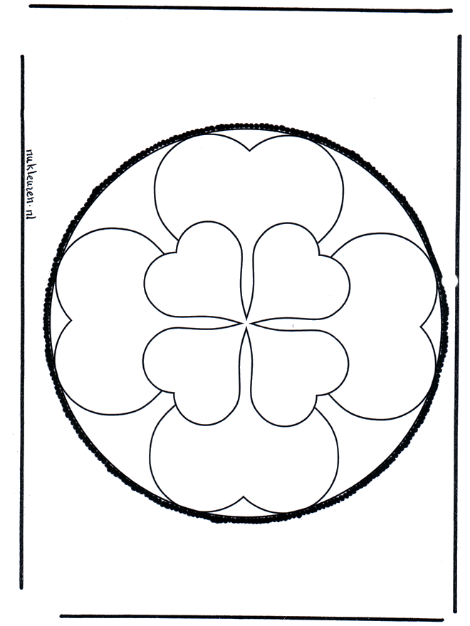 Stechkarte 34 - Basteln Mandalas