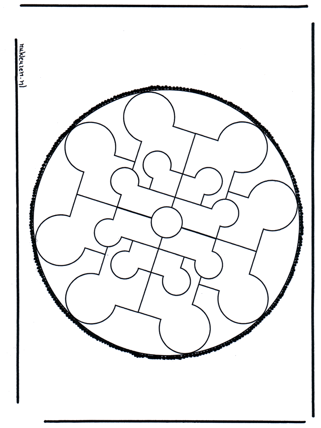 Stechkarte 36 - Basteln Mandalas