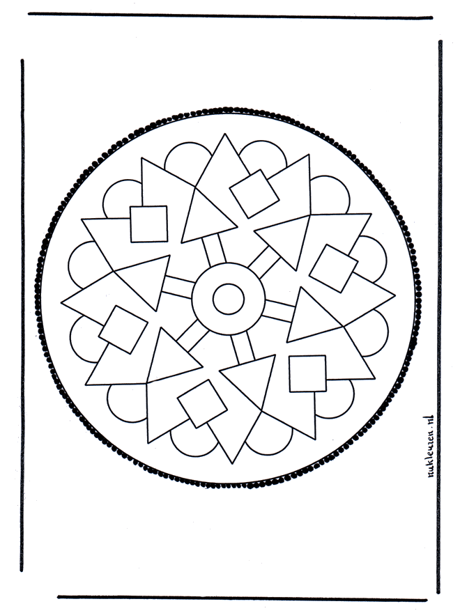 Stechkarte  37 - Basteln Mandalas