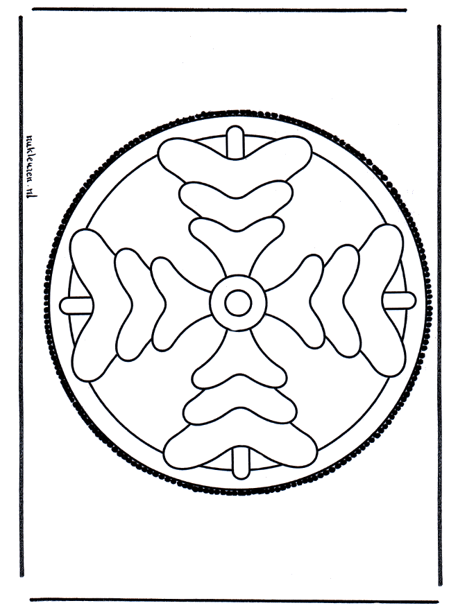 Stechkarte 4 - Basteln Mandalas