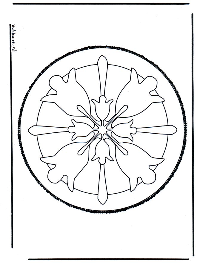 Stechkarte 41 - Basteln Mandalas