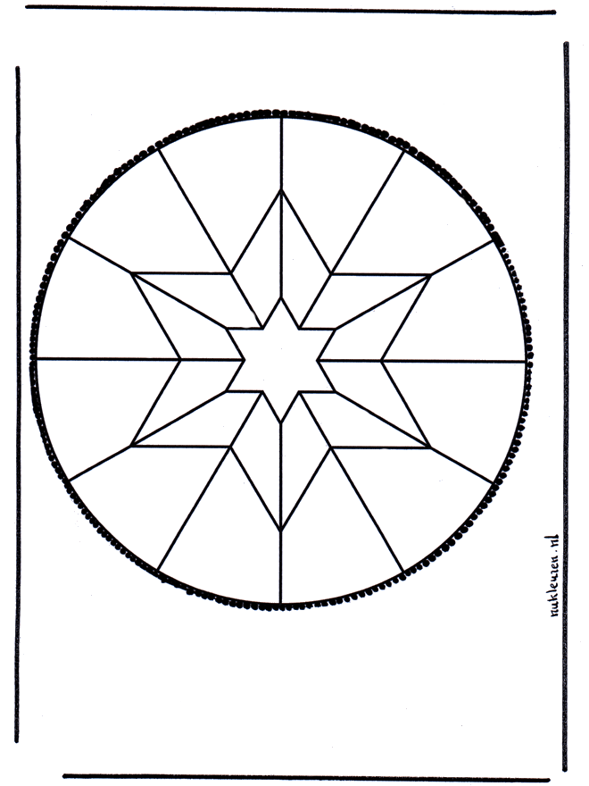 Stechkarte  5 - Basteln Mandalas