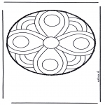 Malvorlagen Mandalas - Stechkarte 50