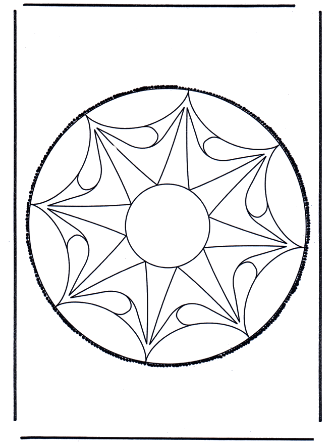 Stechkarte 53 - Basteln Mandalas