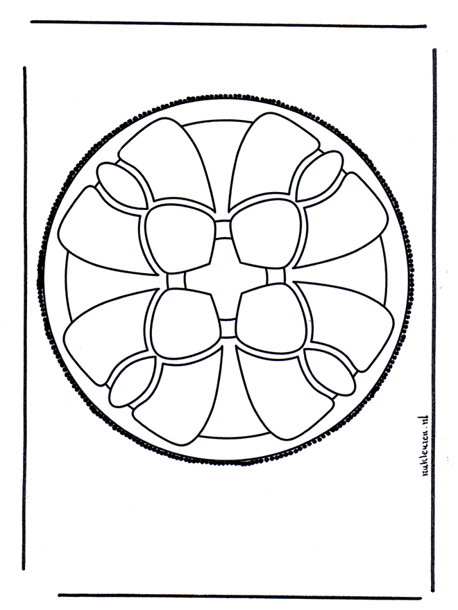 Stechkarte 6 - Basteln Mandalas