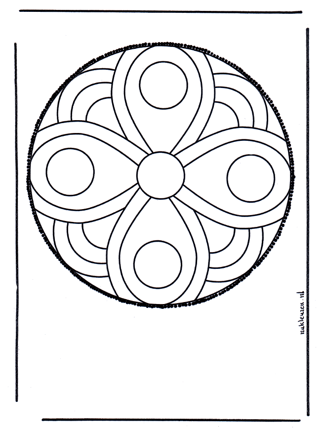 Stechkarte 7 - Basteln Mandalas