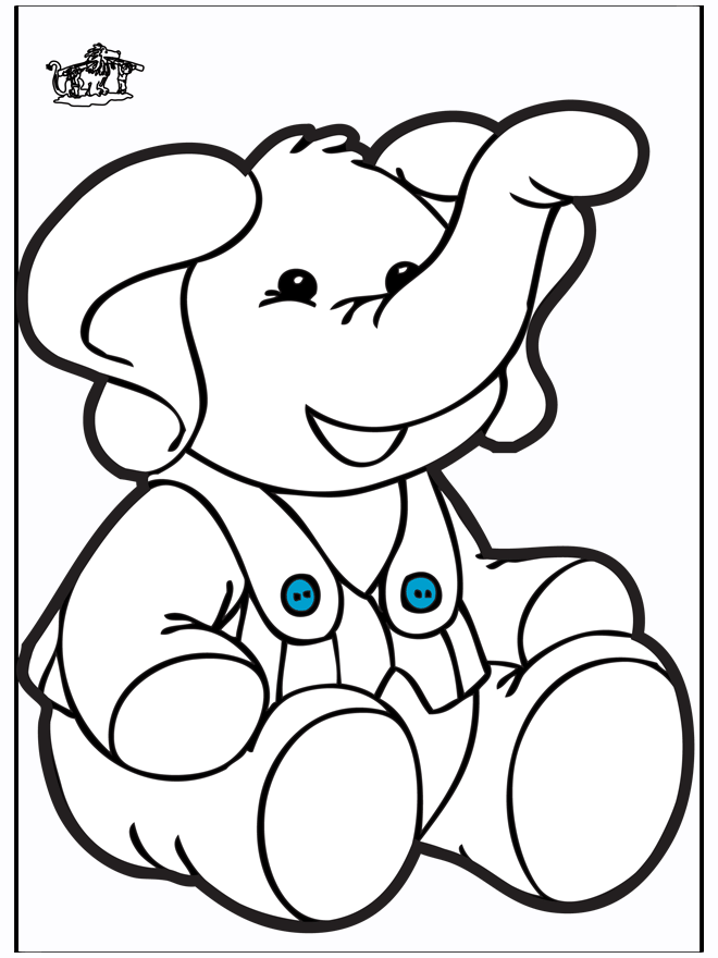 Stechkarte Elephant 2 - Basteln Tiere