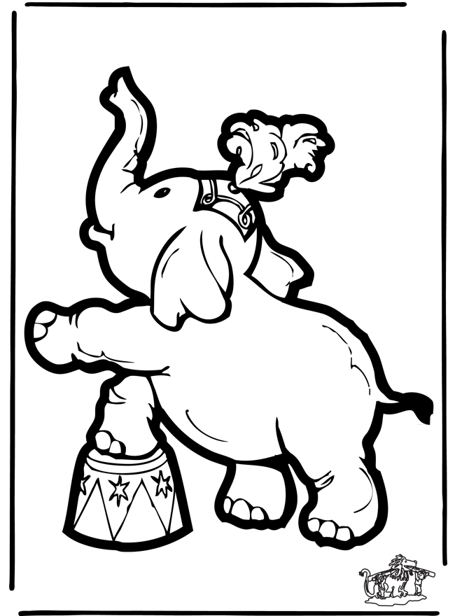 Stechkarte Elephant