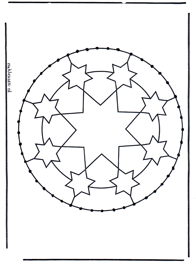 Stickkarte 4 - Mandalas Basteln