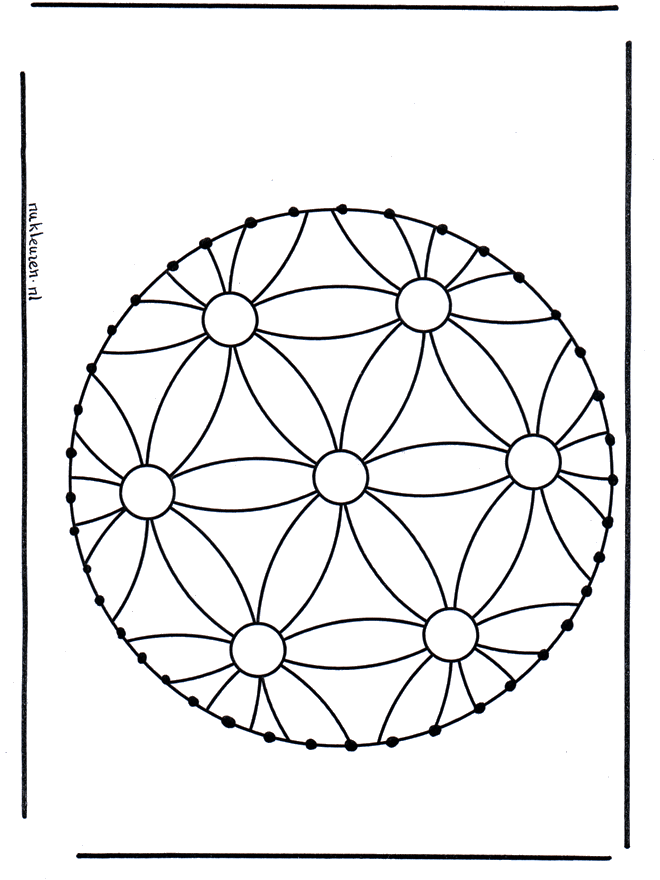 Stickkarte 5 - Mandalas Basteln