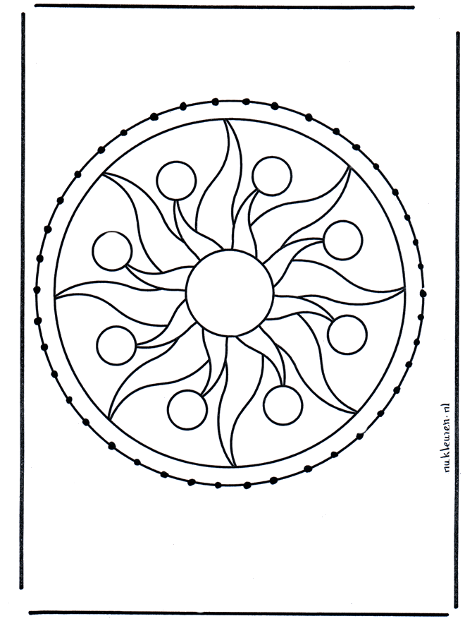 Stickkarte 6 - Mandalas Basteln