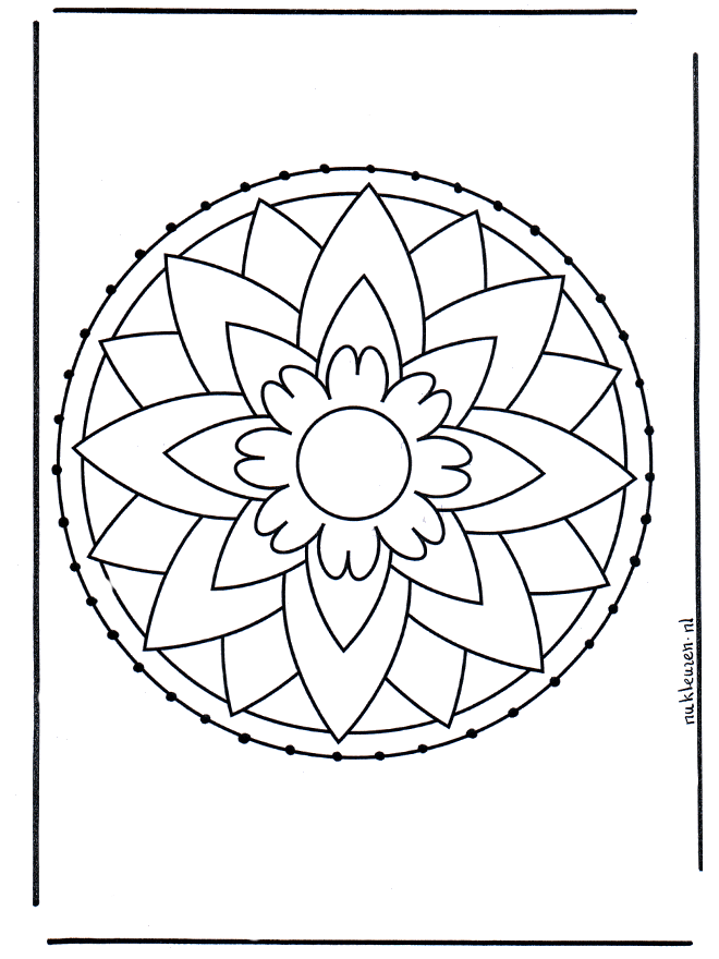 Stickkarte 7 - Mandalas Basteln