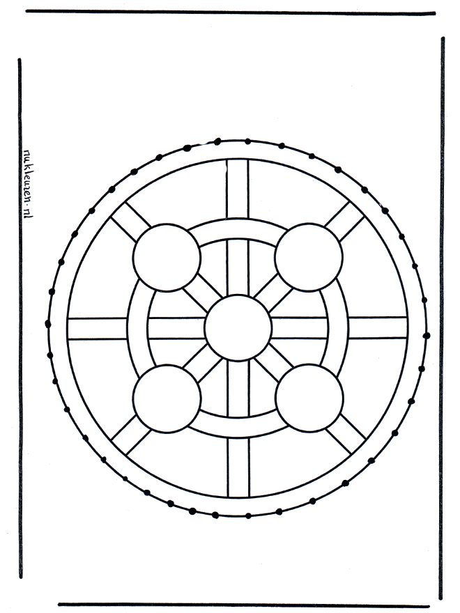 Stickkarte 8 - Mandalas Basteln