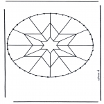 Basteln Stickkarten - Stickkarte Mandala 8