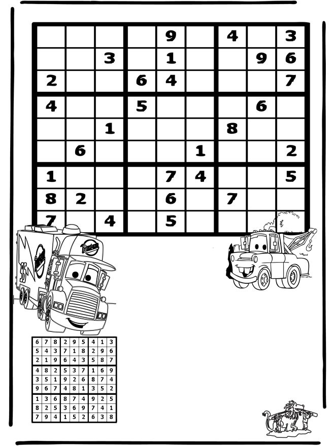 Sudoku Cars - Puzzle