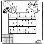 Malvorlagen Basteln - Sudoku Dalmatiner