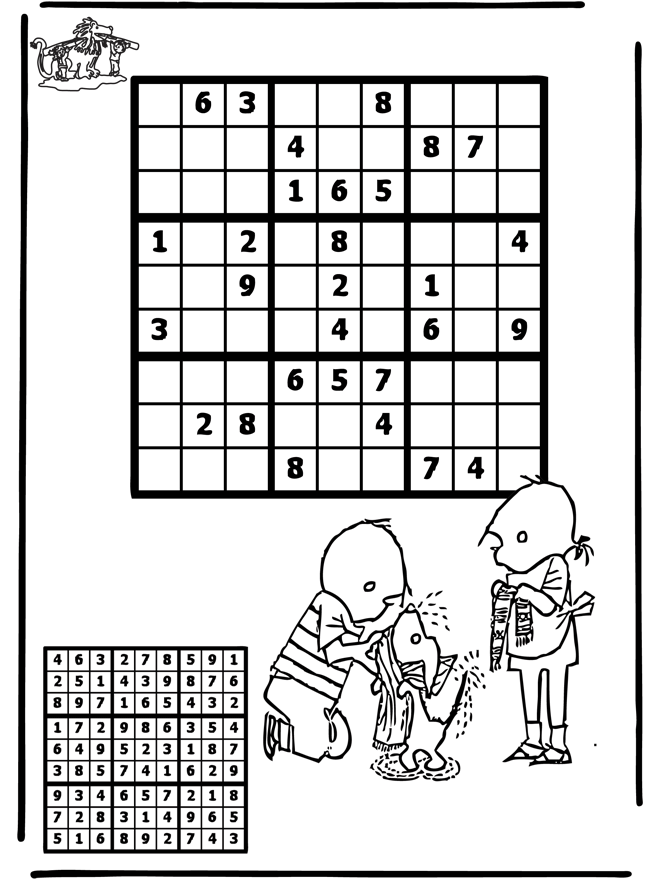 Sudoku Jip und Janneke - Puzzle