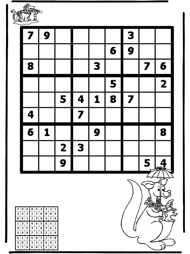 Sudoku Känguru - Puzzle