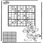 Malvorlagen Basteln - Sudoku Pirat