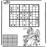 Malvorlagen Basteln - Sudoku Reiten