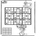 Malvorlagen Basteln - Sudoku Winx kostenlos