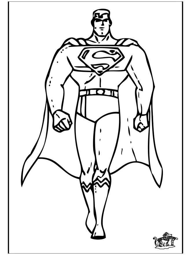 Superman 1 - Malvorlagen Übriges