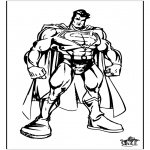 Ausmalbilder Comicfigure - Superman 4