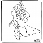 Ausmalbilder Comicfigure - Tarzan 8