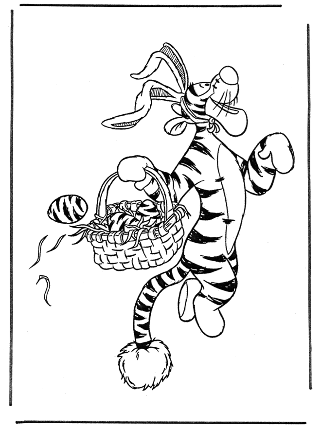 Tieger  als  Osterhase - Ostern