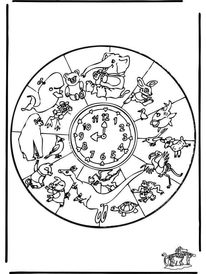 Tiere Mandala 1 - Malvorlagen tiermandalas